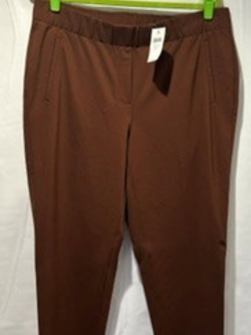 J.Jill Ponte Slim Leg Pants XL Tall Dark Nutmeg Pull-On - NWT